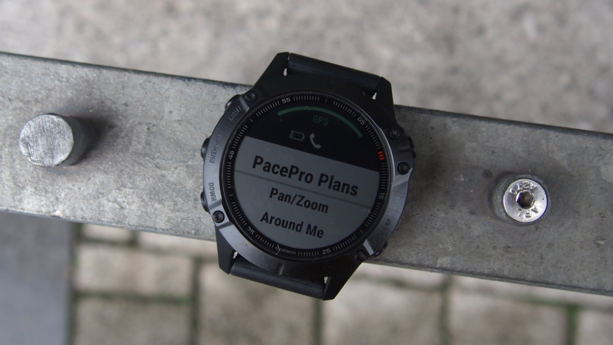 Garmin PacePro on watch