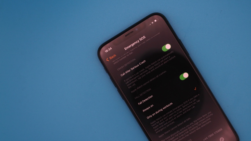 apple watch fall detection settings
