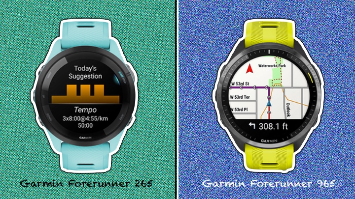 garmin forerunner 265 v 965 mapping