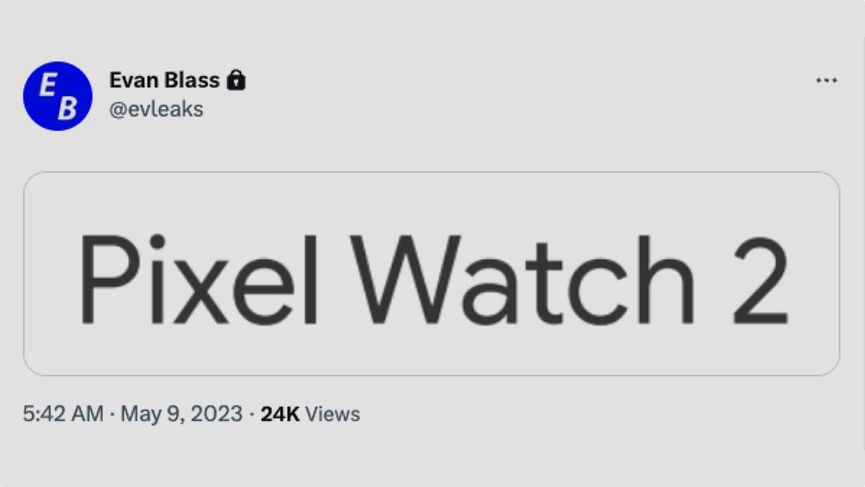 leak pixel watch 2 twitter
