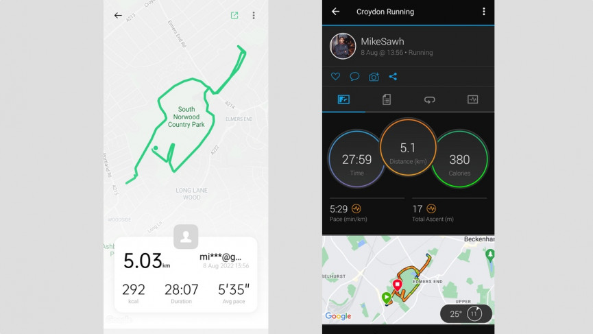 Oppo Watch Free GPS run
